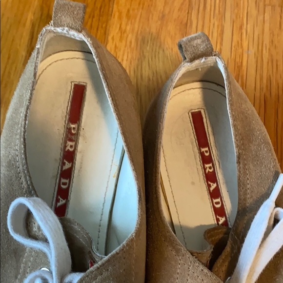 Prada tan suede sneakers - Picture 3 of 6